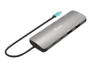 I-TEC USB-C Metal Nano Dock 2x HDMI + PD