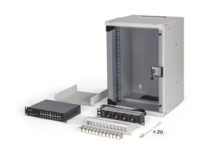 DIGITUS 25,4cm Netzwerk-Set 9HE Wandgehä