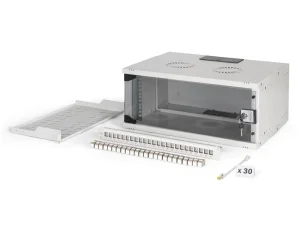 DIGITUS 48,26cm Netzwerk-Set 4HE Wandgeh