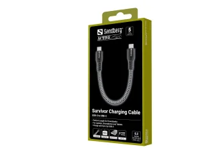 SANDBERG Survivor USB-C Cable 0.2M 100W