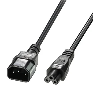 1m Netzkabel C5 an C14