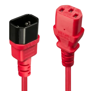 0.5m Netzverlängerungskabel C14 an C13, rot