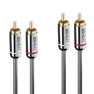2m Dual Phono Audiokabel, Cromo Line