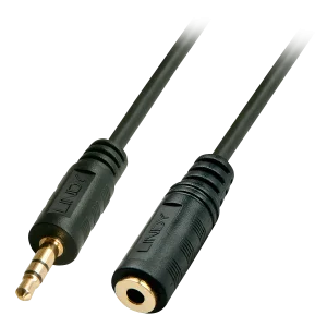Premium Audio-Verlängerungskabel, 3,5mm Stereo-Klinkenstecker/-buchse, 5m
