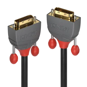 1m DVI-D Dual Link Kabel, Anthra Line