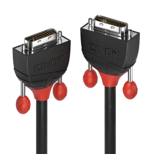 1m DVI-D Dual Link Kabel, Black Line