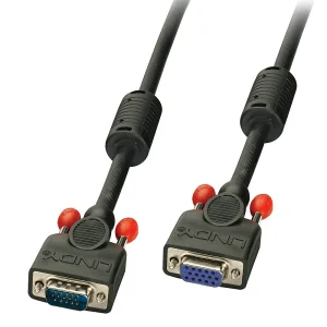 VGA Kabel M/F, schwarz 5m