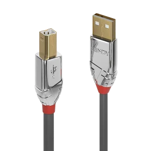 2m USB 2.0 Typ A an B Kabel, Cromo Line