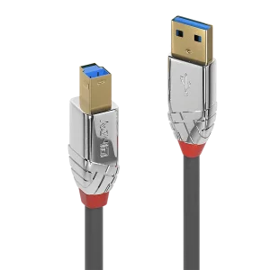 3m USB 3.2 Typ A an B Kabel, 5Gbit/s, Cromo Line