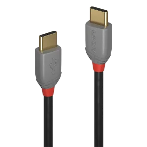 0.5m USB 2.0 Typ C Kabel , 60W PD, Anthra Line