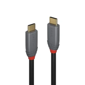 1.5m USB 3.2  Typ C Kabel, 20Gbit/s, 100W PD, Anthra Line