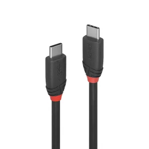 0.5m USB 3.2  Typ C Kabel, 20Gbit/s, 60W PD, Black Line