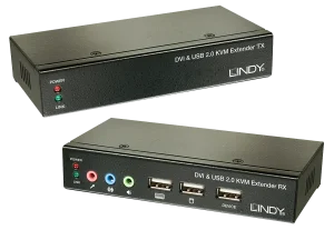50m Cat.6 DVI-D Single Link, USB & Audio KVM Extender