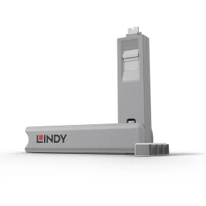 USB C Port Schloss, 4 Stück mit Schlüssel, Weiß