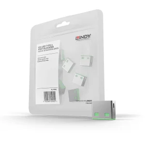 USB A Port Schloss, 10 Stück, Grün