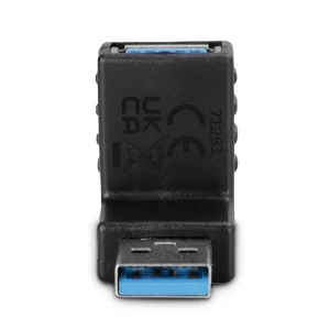 USB 3.2 Typ A an A Adapter, 90° nach oben abgewinkelt
