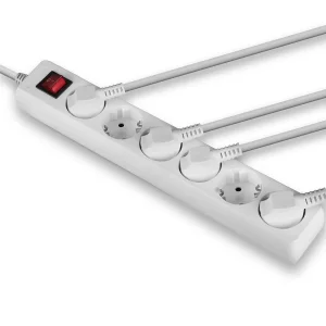 6-fach Schuko Steckdosenleiste mit Schalter