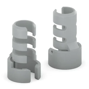 Satz mit 100 Stück – Zugentlastungen für FlexInstall-Serie – grau