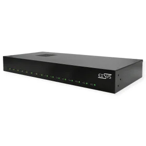 EXSYS EX-11016 16 Port USB-C Highpower Ladestation 480W