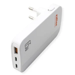 ROLINE USB Charger, schlank, mit klappbarem Euro-Stecker, 65W