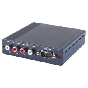 Analog Stereo Audio and RS-232 over CAT5e/6/7 Extender