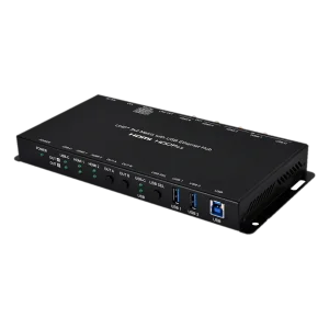 UHD+  3x2 Matrix Switcher with USB Ethernet Hub