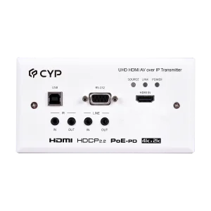 HDMI over IP Transmitter with USB/KVM Wall Plate Extender
