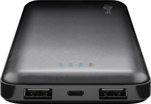 Goobay Slimline Power-Bank  10.000mAh black