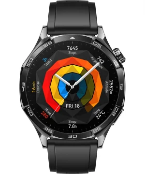 Huawei Vili-B19F Watch GT5 stainless steel Smartwatch 46mm black flouroelastomer