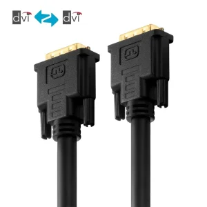 Zertifiziertes 2K DVI-Kabel - schwarz, 15.0m