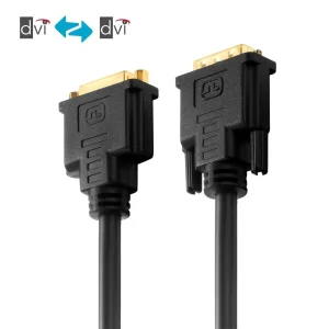 Zertifiziertes 2K DVI Dual Link Verlängerungskabel - 2.00m, schwarz