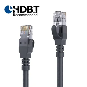 HDBaseT-zertifiziertes Cat.6a Patchkabel - 40.0m, schwarz
