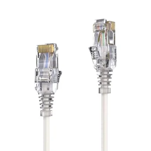 Premium Slim Cat.6 Patchkabel, RJ45, UTP, LSZH - 1.50m, weiß