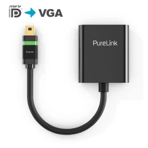 Zertifizierter aktiver 2K Mini DisplayPort / VGA Portsaver Adapter