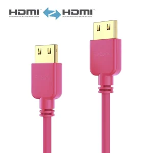 SuperThin 4K Premium High Speed HDMI Kabel – 2,00m, magentarot