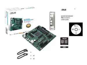 ASUS PRO B550M-C/CSM AM4 B550/2x DP-HDMI/2x M.2/24-7/µATX Business MB with enhanced security & eliability
