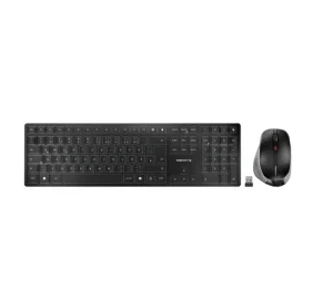CHERRY Desktop DW 9500 SLIM [DE] WL AES black/grey BT  Lithium Akku - wochenlange Nutzung ohne Aufladung