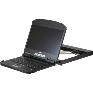 ATEN CL3800NW US Kurze Dual-Rail 18,5"-LCD-Konsole (USB HDMI DVI VGA) US-Layout