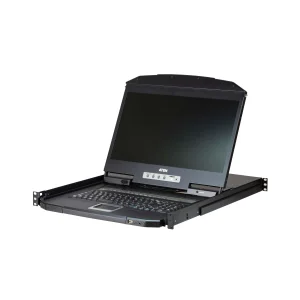 ATEN CL3108NX FR KVM-Switch 8-Port, 18,5"-LCD-Konsole (PS/2-USB, VGA) FR-Layout