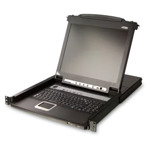 ATEN CL5708N FR KVM-Switch 8-Port 19"-LCD Single Rail (PS/2-USB VGA) FR-Layout