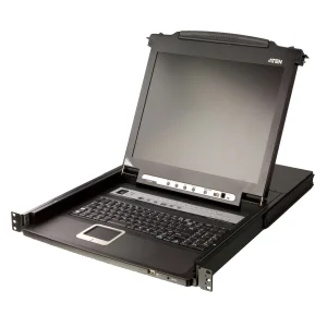 ATEN CL5716M ES KVM Switch 16-Port 17"-LCD Single Rail (PS/2-USB VGA) ES-Layout