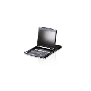 ATEN CL5808N CH Dual Rail KVM-Switch 8-Port, 19"-LCD (PS/2-USB VGA) CH-Layout