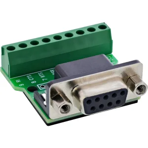 InLine® Terminalblock D-Sub 9 Buchse, Schraubklemme, Schraubsicherung