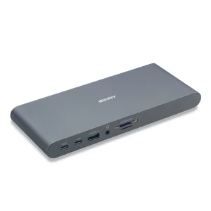 DST-Pro 5K XT, USB C Laptop Dockingstation mit 5K Unterstützung bei einem Display, 4K bei 3 Displays & 100W Pass-Through-Laden