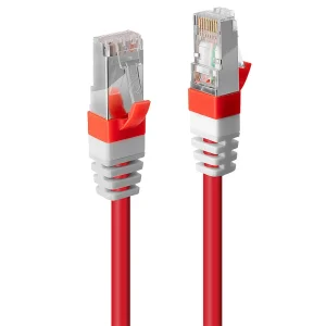 15m Cat.6A S/FTP LSZH Netzwerkkabel, rot (Fluke getestet)