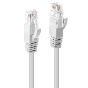 30m Cat.6 U/UTP  Netzwerkkabel, weiß