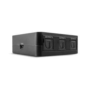 3 Port TosLink (Optisch) Digitaler Audio Splitter
