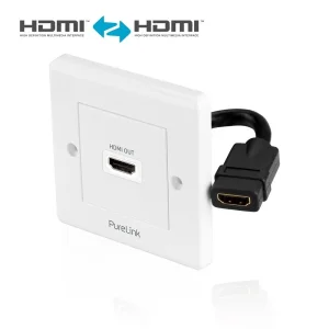 4K Premium High Speed HDMI Wandplatte 1-Port