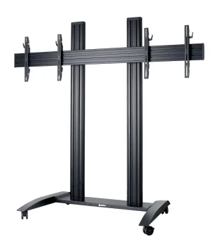 Videokonferenz-Trolley für zwei 42-55"-Bildschirme
