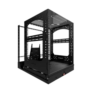 19" Ausziehbares und drehbares Rack mit erweiterter Tiefe, 12RU